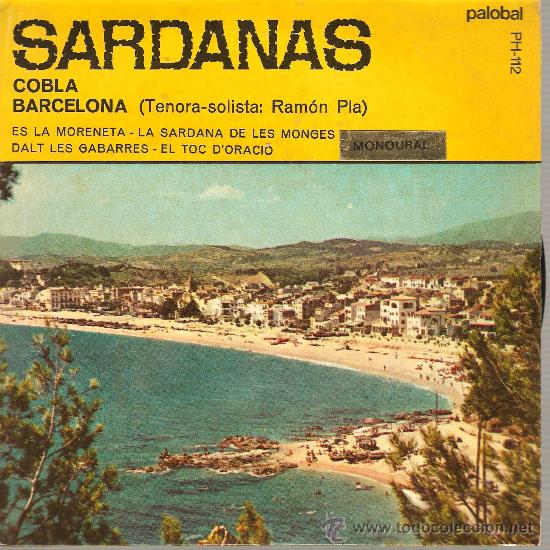 Discos de vinilo: EP SARDANES - COBLA BARCELONA - ES LA MORENETA - Foto 1