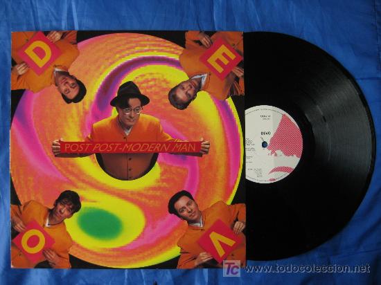 Discos de vinilo: DEVO - POST POST MODERN MAN (2 Versiones REMIX) + WHIP IT - Maxi Single 1990 - Foto 1