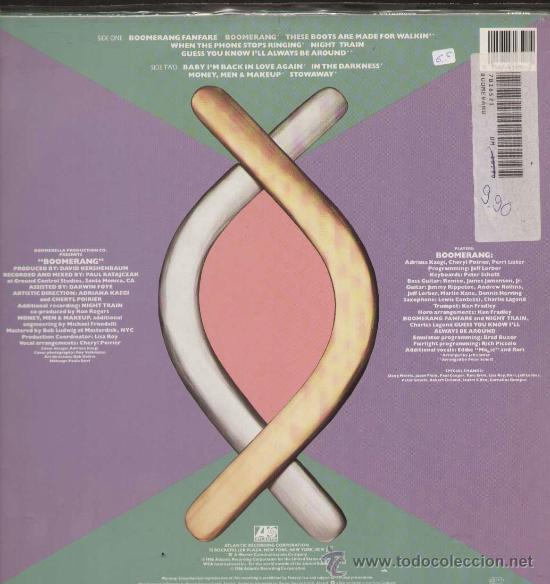 Discos de vinilo: BOOMERANG / LP ATLANTIC de 1986 - Foto 2