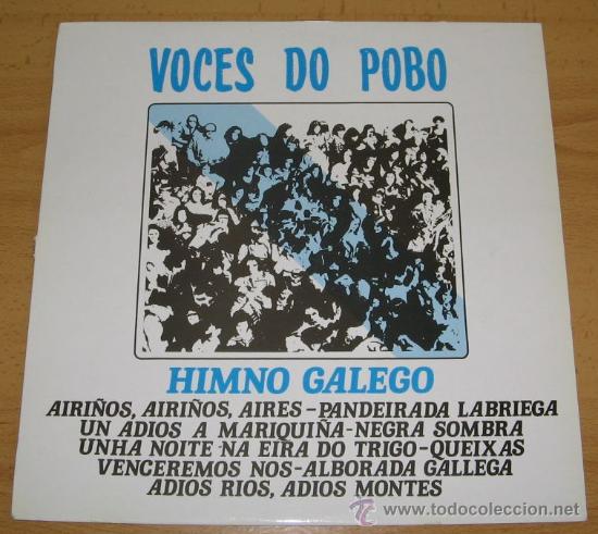 Disques de vinyle: VOCES DO POBO, HIMNO GALEGO. ZAFIRO, 1988