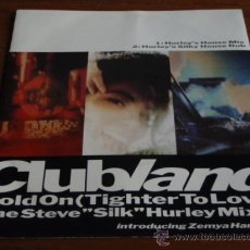 Discos de vinilo: CLUBLAND FEATURING ZEMYA HAMILTON ( HOLD ON 'TIGHTER TO LOVE' 2 VERSIONES ) 1991-GERMANY 45RPM. Lote 11992531