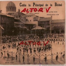 Discos de vinilo: EP EMGE 70439 COBLA LA PRINCIPAL DE LA BILBAL TENORA R.VILADESAU ALHAMBRA SARDANAS