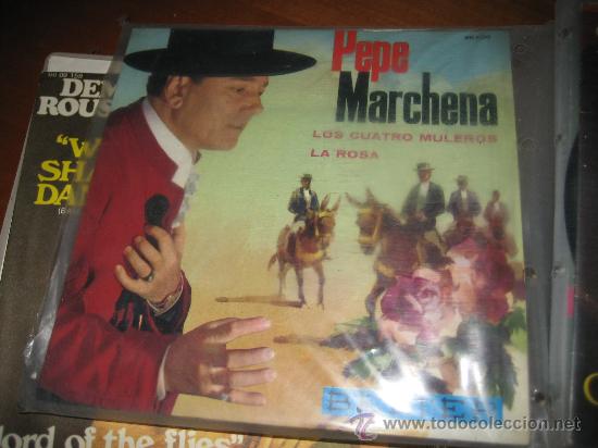 Discos de vinilo: SINGLE DE PEPE MARCHENA, DE BELTER, LOS CUETRO MULEROS Y LA ROSA - Foto 1