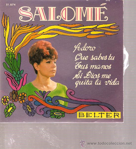 Discos de vinilo: EP SALOME - ADORO + 3 - Foto 1
