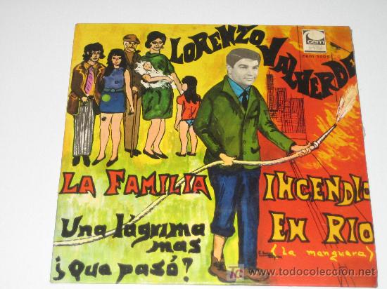 Discos de vinilo: LORENZO VALVERDE - INCENDIO EN RIO - Foto 1