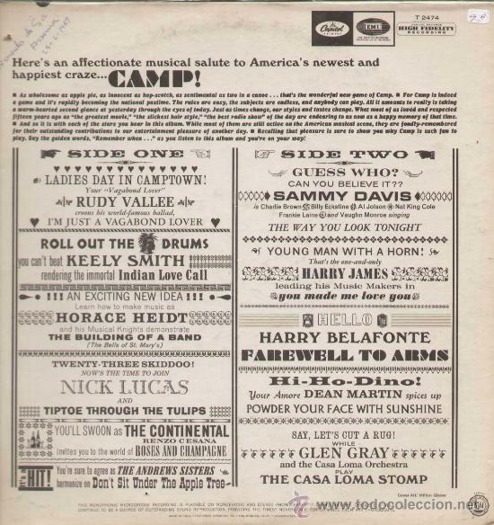 Discos de vinilo: CAMP! / Varios (LP ORIGINAL USA ) - Foto 2