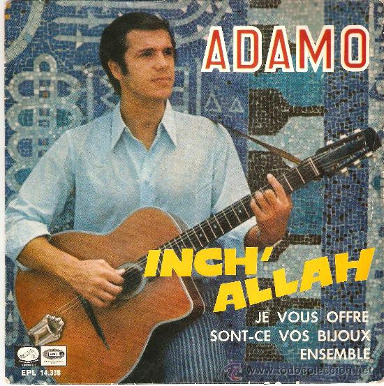 Discos de vinilo: adamo. inch&acute;allah - Foto 1