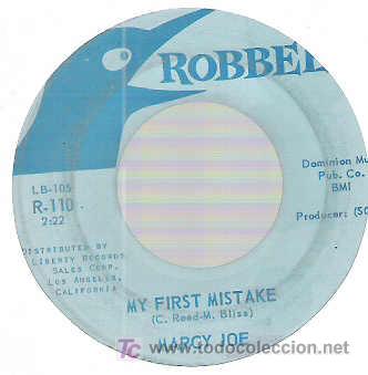 Discos de vinilo: MARCY JOE - RONNIE ** 1961 ROBBEE - Foto 2