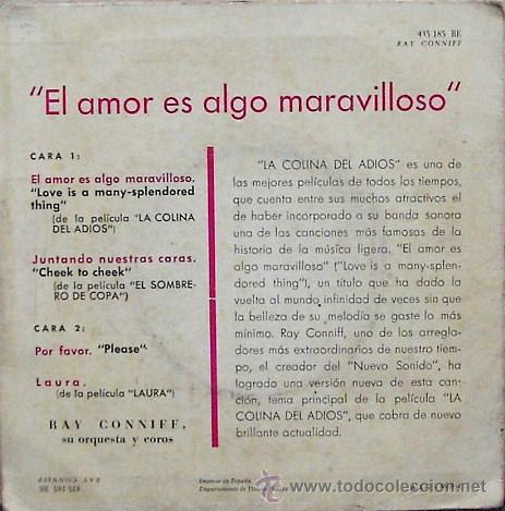 Discos de vinilo: DV0511.- RAY CONNIFF, ORQUESTA Y COROS. - Foto 2
