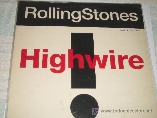 Discos de vinilo: THE ROLLING STONES - MAXI SINGLE HIGHWIRE - - Foto 1