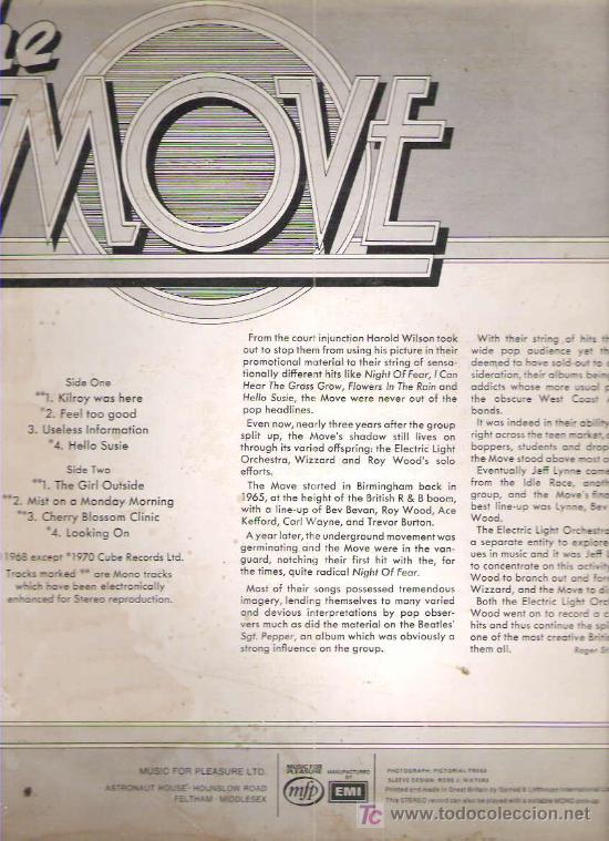 Discos de vinilo: THE MOVE - THE MOVE ** MPF RECORDS - Foto 2