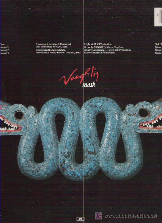 Discos de vinilo: VANGELIS - MASK 1985 POLYDOR - Foto 2