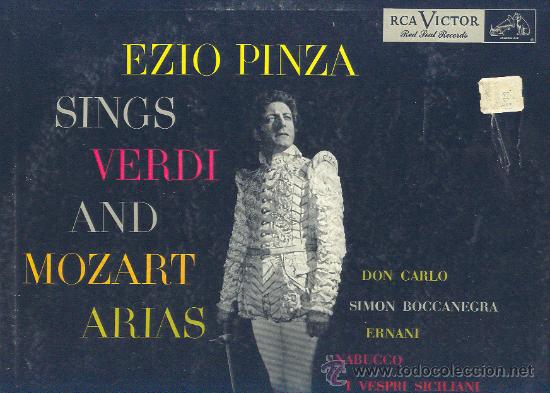 Discos de vinilo: EZIO PINZA SINGS VERDI AND MOZART ARIAS LP USA  RCA LM 1751  VER FOTO ADICIONAL