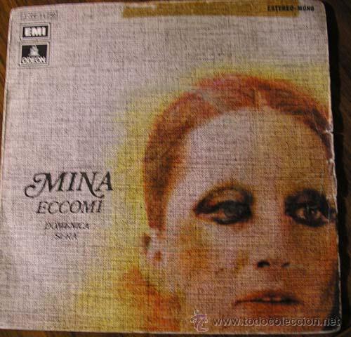 Discos de vinilo: MINA - ECCOMI - SINGLE DE 1973 - Foto 1