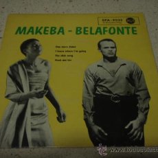 Discos de vinilo: MIRIAM MAKEBA & HARRY BELAFONTE (ONE MORE DANCE - I KNOW WHERE I'M GOING - THE CLICK SONG -. Lote 12329583