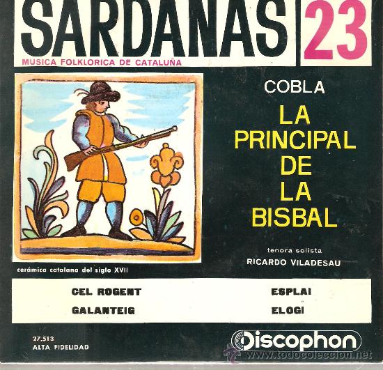 Discos de vinilo: EP SARDANES -  COBLA LA PRINCIPAL DE LA BISBAL  - CEL ROGENT - Foto 1