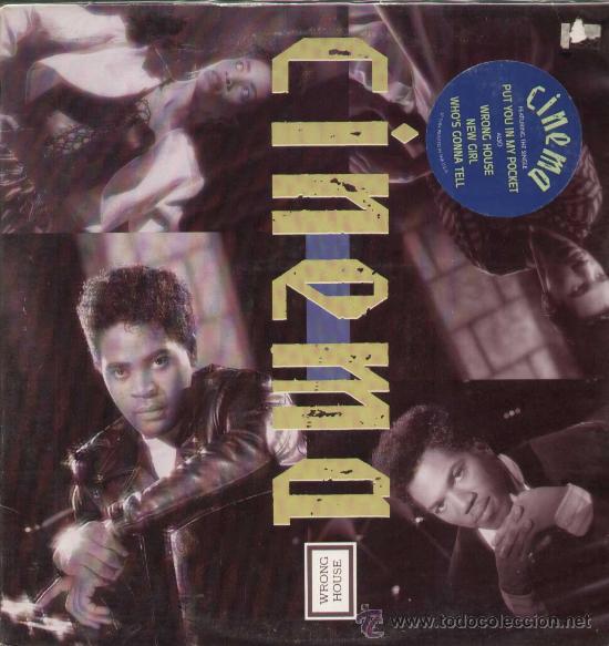 Discos de vinilo: CINEMA / Wrong house (LP A&M de 1988)