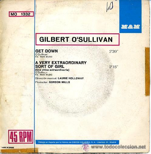 Discos de vinilo: GILBERT OSULLIVAN - Foto 2
