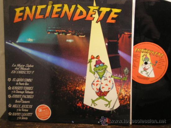 Dischi in vinile: UXV ENCIENDETE  2 DISCOS LPS NUEVOS  CONCIERTO SALSA MADRID GRAN COMBO TORRES PACHECO JOCELYN 1991