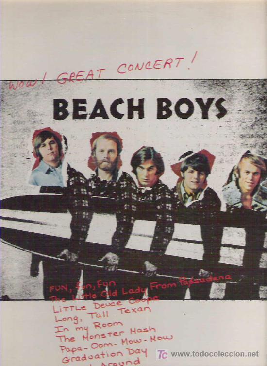 Discos de vinilo: BEACH BOYS - NOW GREAT CONCERT *** PICKWICK - Foto 1