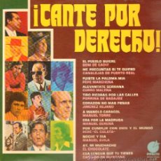 Discos de vinilo: LP, ¡ CANTE POR DERECHO ! LP-FLA-207