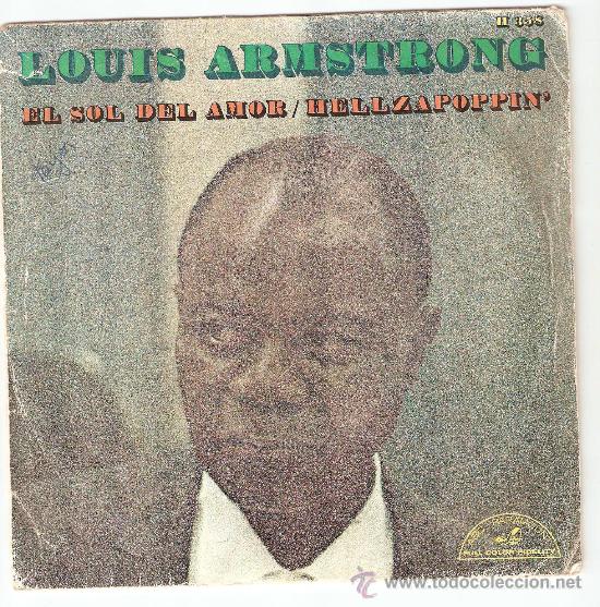 Discos de vinilo: single. louis amstrong. el sol del amor. abc paramount. hispavox. 1968 - Foto 1