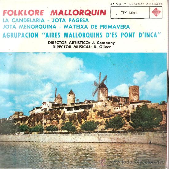 Discos de vinilo: 3 EP&acute;S  FOLK DE MALLORCA : FOLKLORE MALLORQUIN - Foto 1