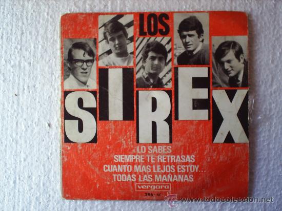 Discos de vinilo: LOS SIREX -TODAS LAS MA&Ntilde;ANAS  1966 - Foto 1