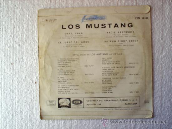 Discos de vinilo: LOS MUSTANG -1965 -CHAO,CHAO - Foto 2