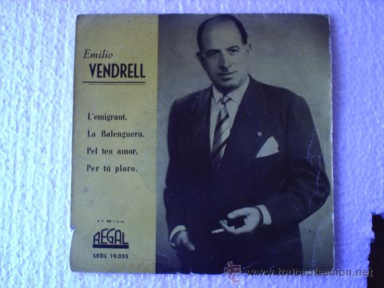 Discos de vinilo: EMILIO VENDRELL--LEMIGRANT - Foto 1