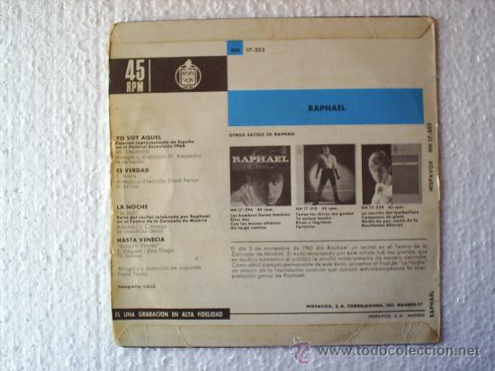 Discos de vinilo: RAPHAEL -1966 YO SOY AQUEL - - Foto 2