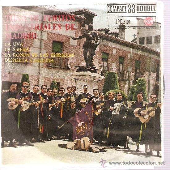 Discos de vinilo: EP TUNA  DE PERITOS INDUSTRIALES DE MADRID - LA UVA - Foto 1