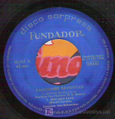 Discos de vinilo: los bohemios - ahora si **** ep 1966 - Foto 1