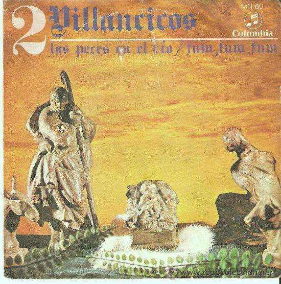 Discos de vinilo: 2 VILLANCICOS - LOS PECES EN EL RIO - Foto 1