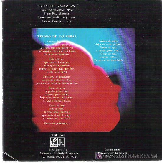 Discos de vinilo: BB SIN SED - TESORO DE PALABRAS *** 1991 DISCMEDI - Foto 2