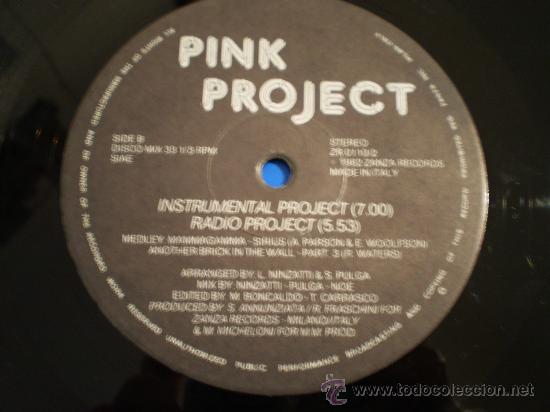 Discos de vinilo: Maxi-single 12&rdquo;. Pink Project. Disco Project. A&ntilde;o 1982 - Foto 3