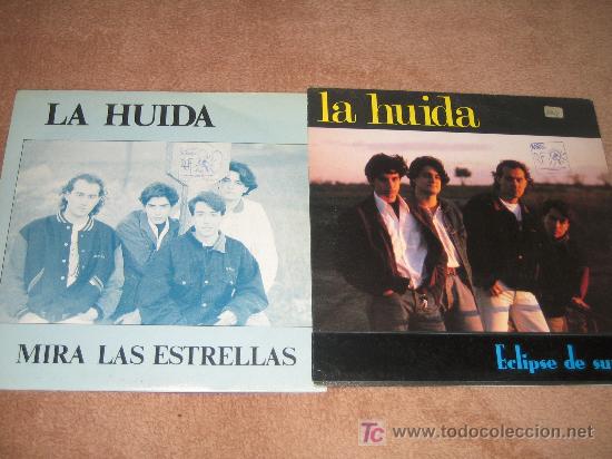 Discos de vinilo: LOTE DE DOS SINGLES -LA HUIDA - Foto 1