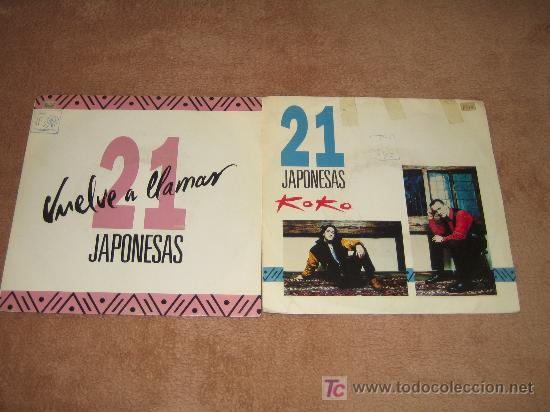 Discos de vinilo: LOTE DE DOS SINGLES - 21 JAPONESAS - PROMOS - Foto 1