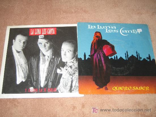 Discos de vinilo: LOTE DE DOS SINGLES - LA LUNA LES CANTA - Foto 1