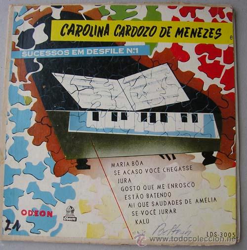 Disques de vinyle: CAROLINA CARDOZO DE MENEZES - SUCESSOS EM DESFILE N&ordm; 1 - VINILO 10'' (Diez pulgadas).