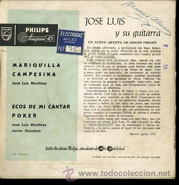 Discos de vinilo: JOSE LUIS. MARIQUILLA - Foto 2