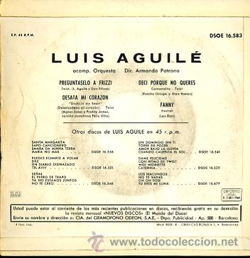 Discos de vinilo: LUIS AGUILE - Foto 2