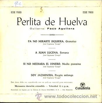 Discos de vinilo: PERLITA DE HUELVA - Foto 2
