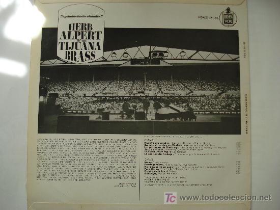 Discos de vinilo: HERB ALPERT Y SU TIJUANA BRASS - Foto 2