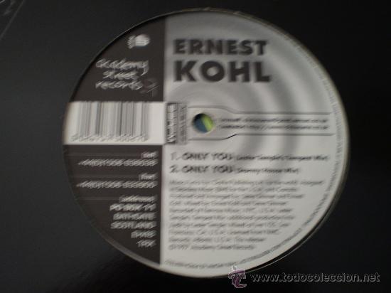 Discos de vinilo: Maxi 12&rdquo;. Ernest Kohl. Only you. - Foto 1