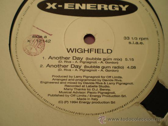 Discos de vinilo: Maxi 12&rdquo;. Wighfield. Another day - Foto 1