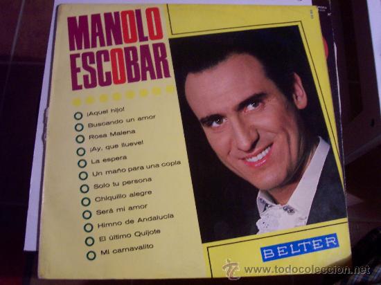 Discos de vinilo: MANOLO ESCOBAR - BELTER 22182 - Foto 1
