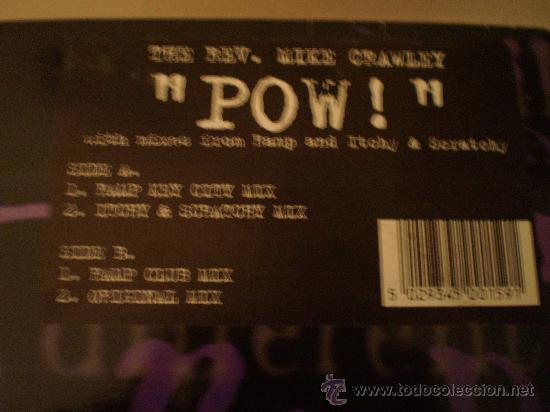 Discos de vinilo: Maxi 12&rdquo;. Mike crawley. Pow! - Foto 2