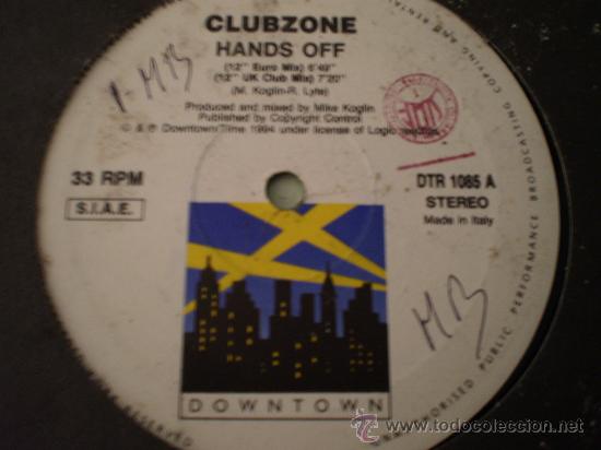 Discos de vinilo: Maxi 12&rdquo;. Clubzone. Hands off - Foto 1
