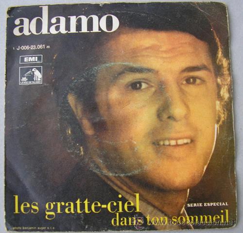 Discos de vinilo: ADAMO - LES GRATTE-CIEL - SINGLE 1969 - Foto 1